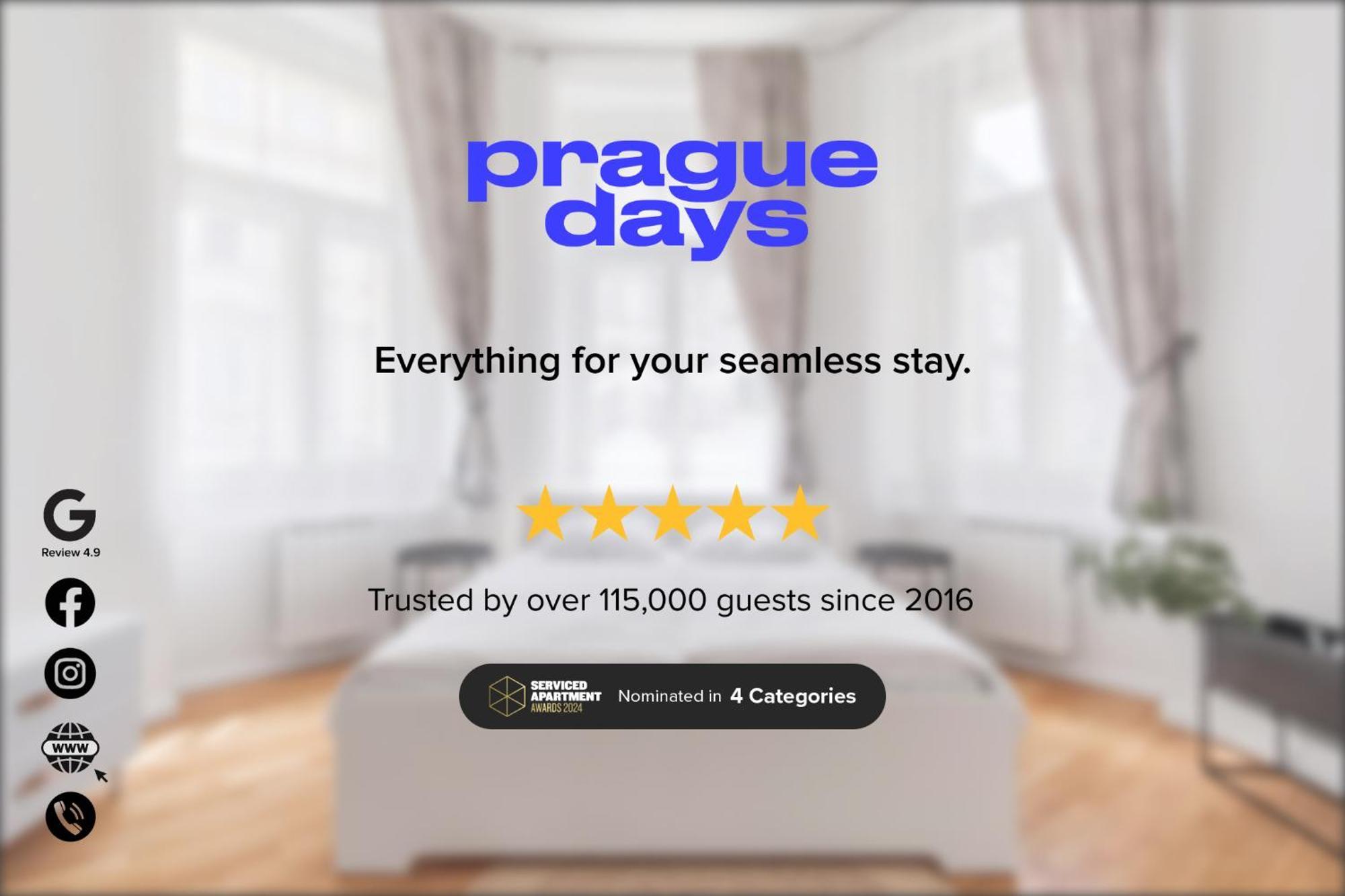 Days - 1bdr - Workspace - Near Castle Apartment Prag